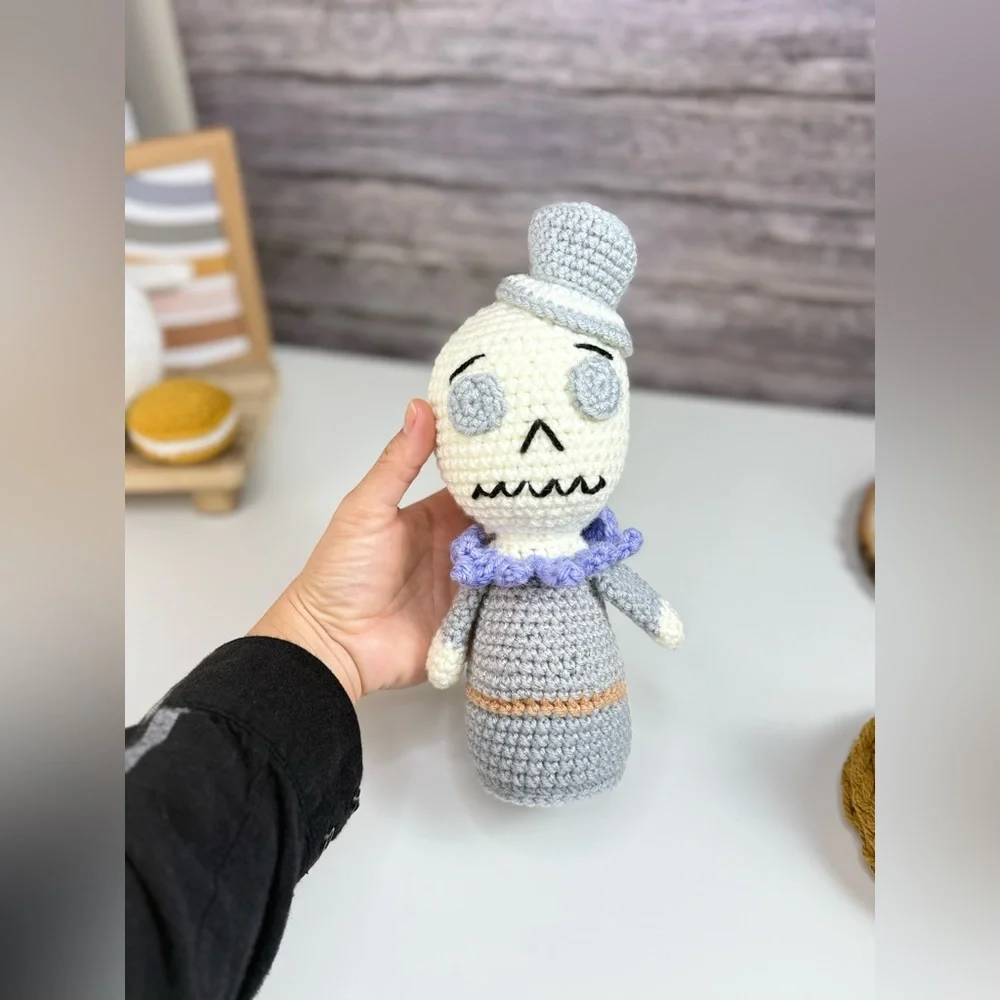 Handcrafted Crochet Mr. Skeleton Halloween Amigurumi - Picture 3 of 11